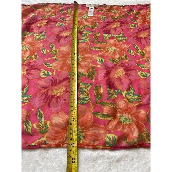 Beach Riot Pink Floral Sarong Women OS Wrap Skirt Polyester Resort Swim Tropical - Picture 10 of 12